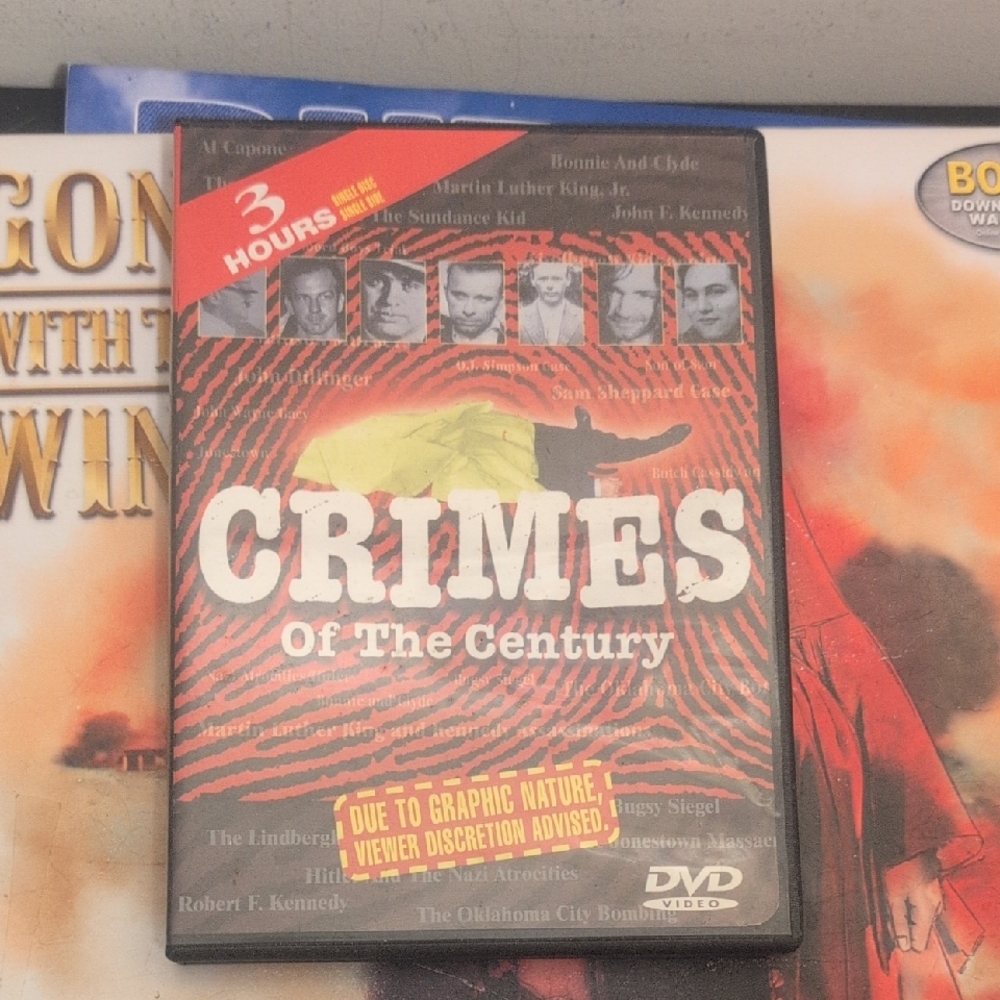 SALE Crimes Of The Century (DVD, 2001) Timeless Media Group 3 Hours